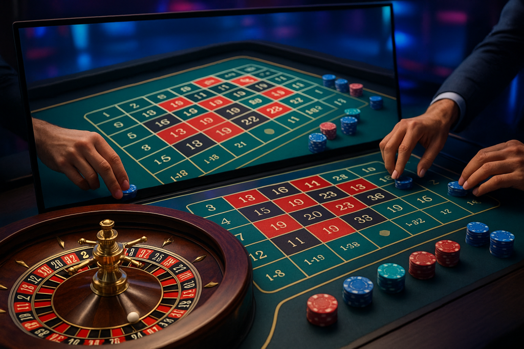 Online roulette virtual casino wheel